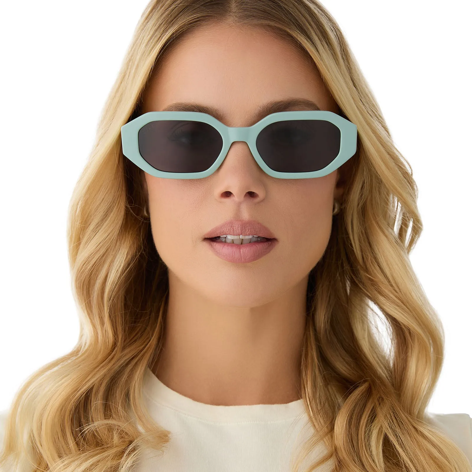 ALLEGRA - STEEL TEAL   GREY   POLARIZED SUNGLASSES