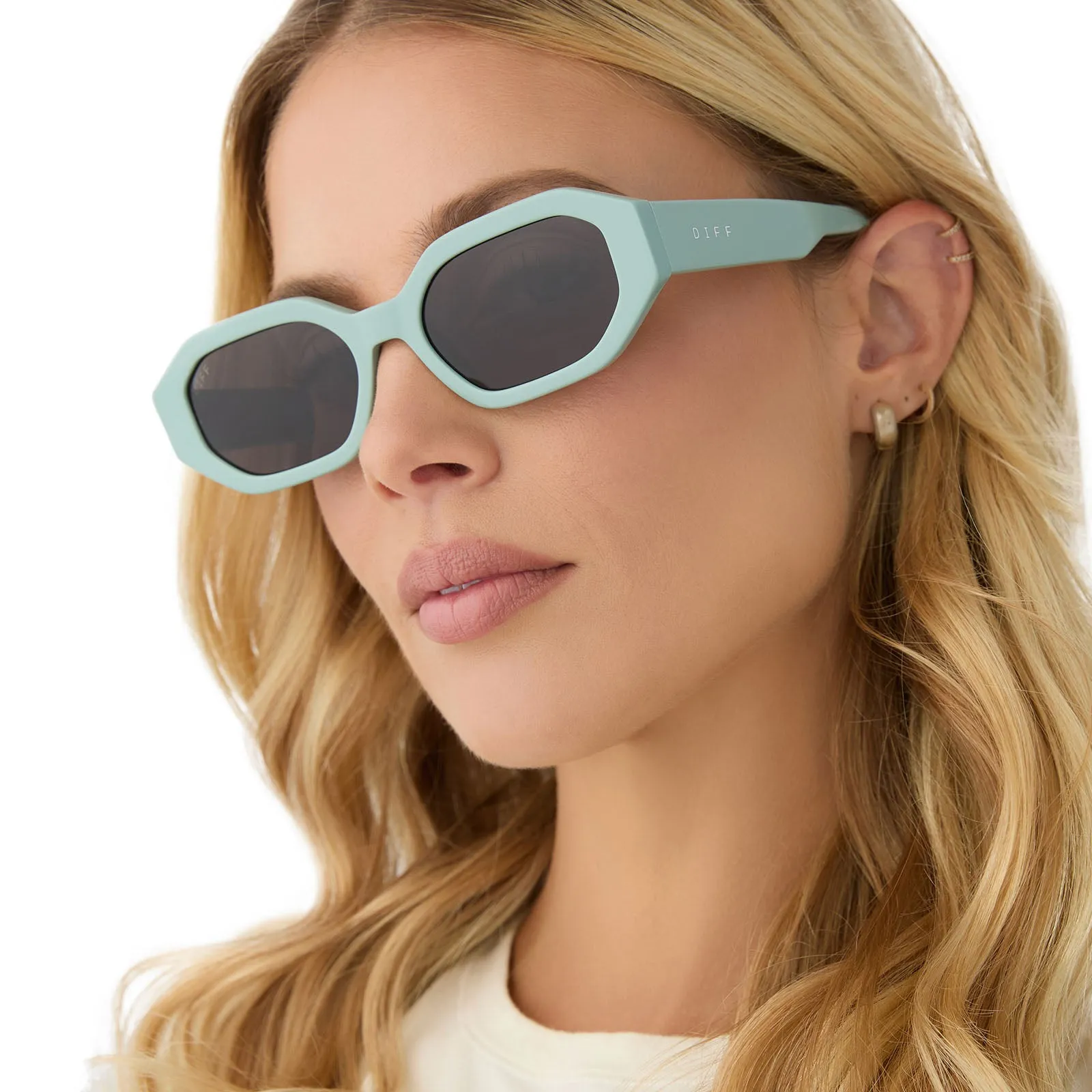 ALLEGRA - STEEL TEAL   GREY   POLARIZED SUNGLASSES