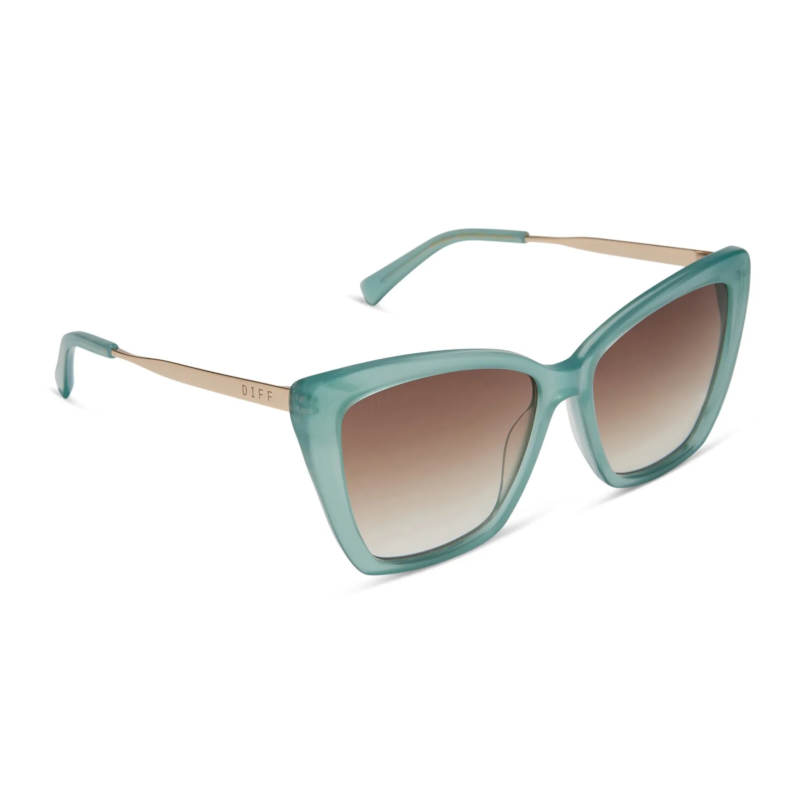 BECKY II - AQUATIC AWE   BROWN GRADIENT SUNGLASSES