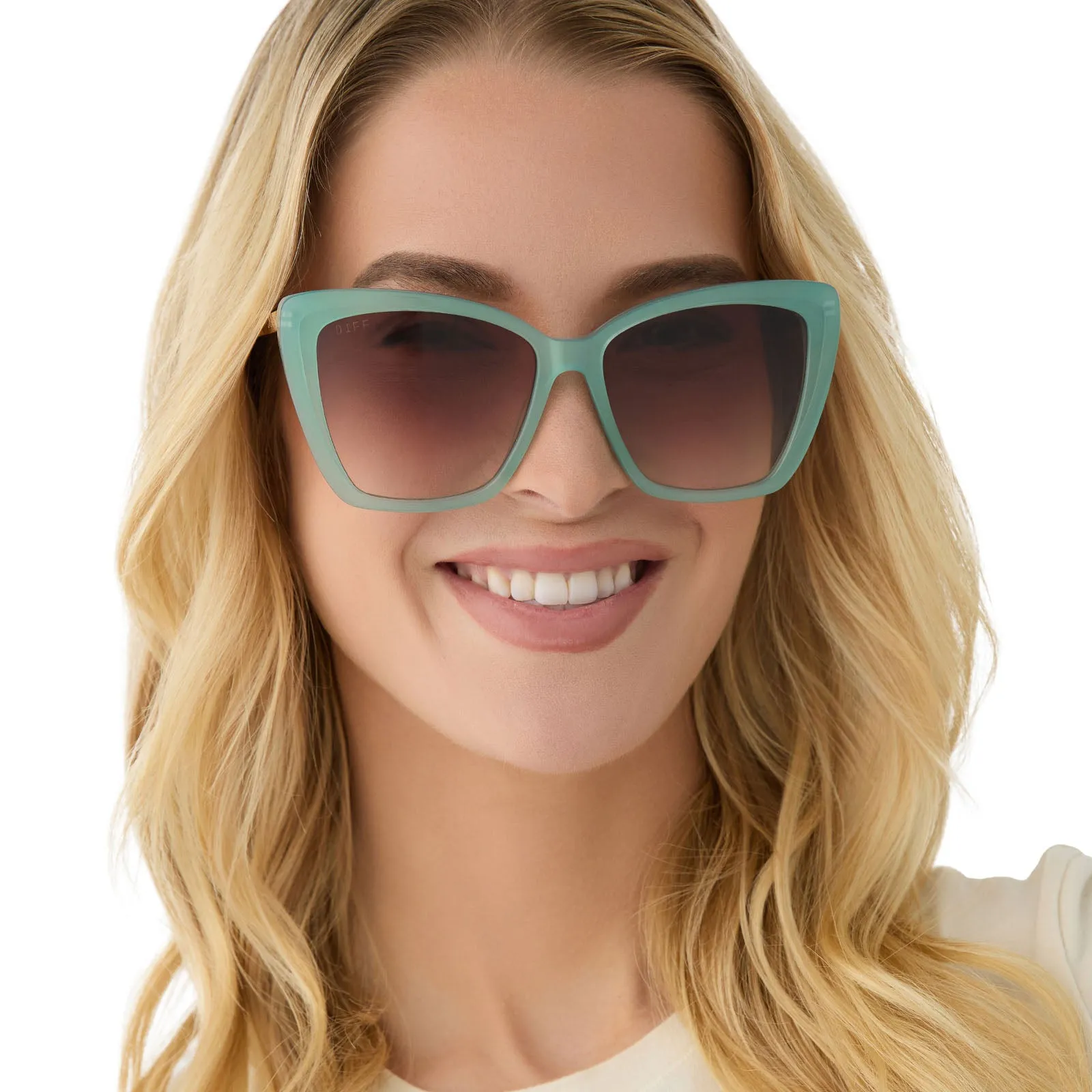 BECKY II - AQUATIC AWE   BROWN GRADIENT SUNGLASSES
