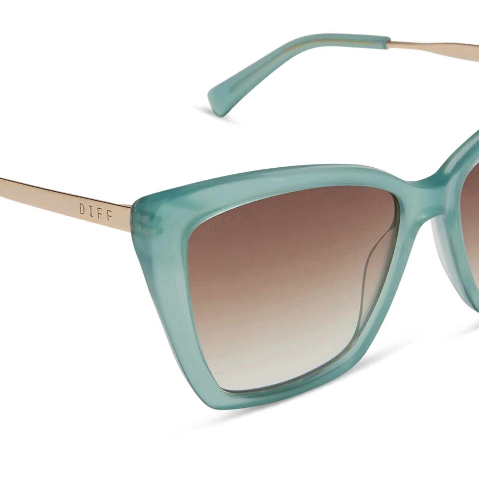 BECKY II - AQUATIC AWE   BROWN GRADIENT SUNGLASSES