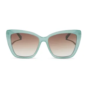 BECKY II - AQUATIC AWE   BROWN GRADIENT SUNGLASSES