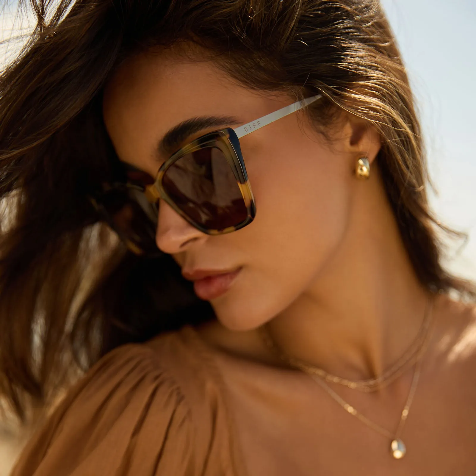 BECKY II - BROWN KOMBU   BROWN   POLARIZED SUNGLASSES