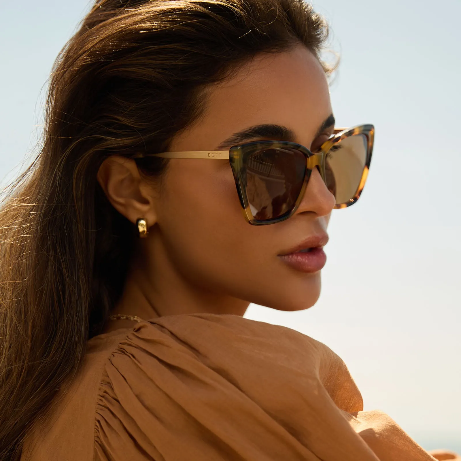 BECKY II - BROWN KOMBU   BROWN   POLARIZED SUNGLASSES