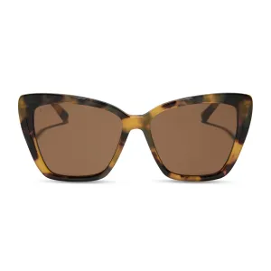 BECKY II - BROWN KOMBU   BROWN   POLARIZED SUNGLASSES