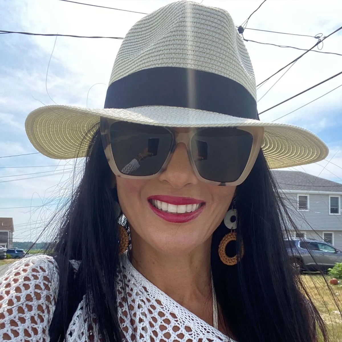 BECKY II - CREAM TORTOISE   GREY POLARIZED SUNGLASSES