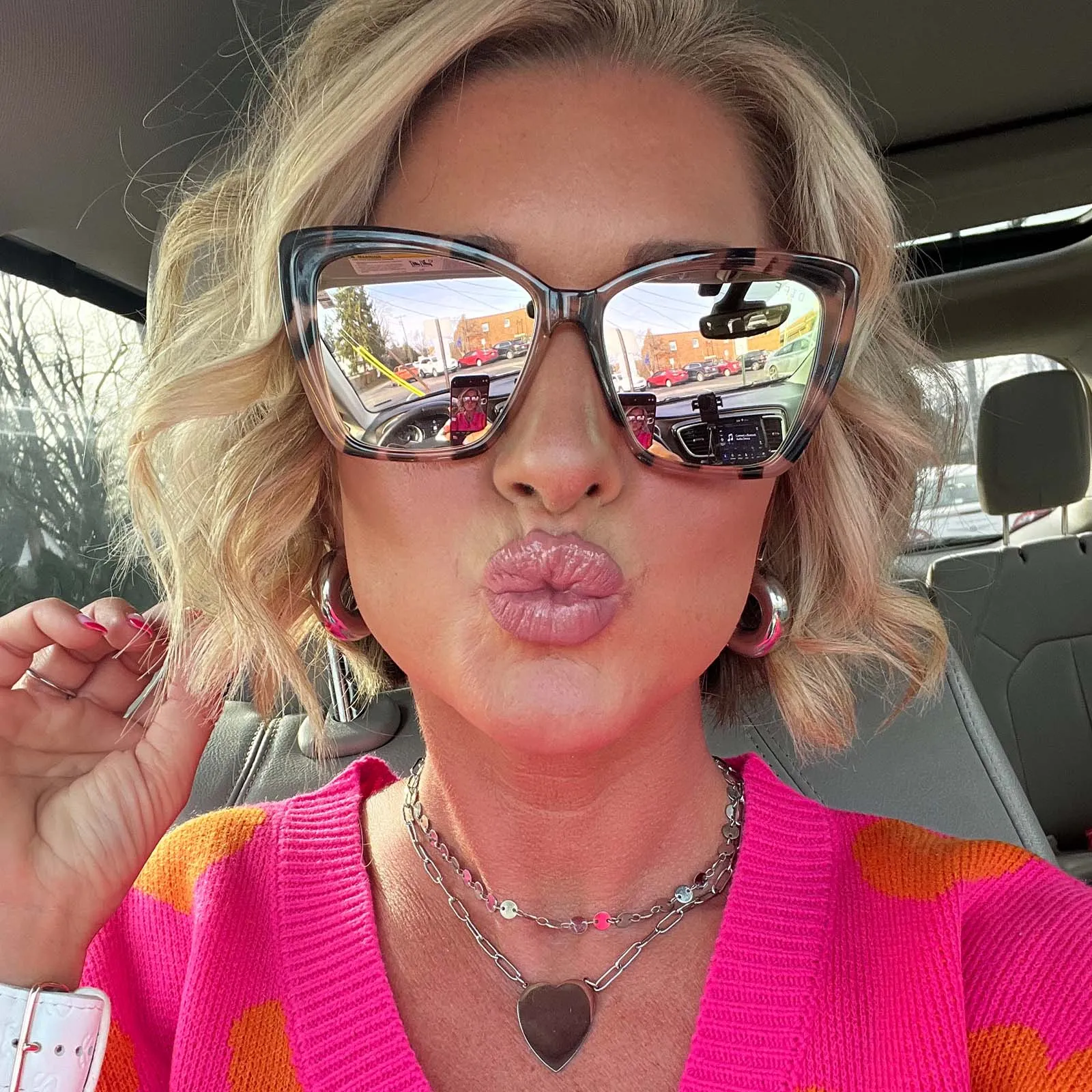 BECKY II - HIMALAYAN TORTOISE   TAUPE MIRROR POLARIZED SUNGLASSES