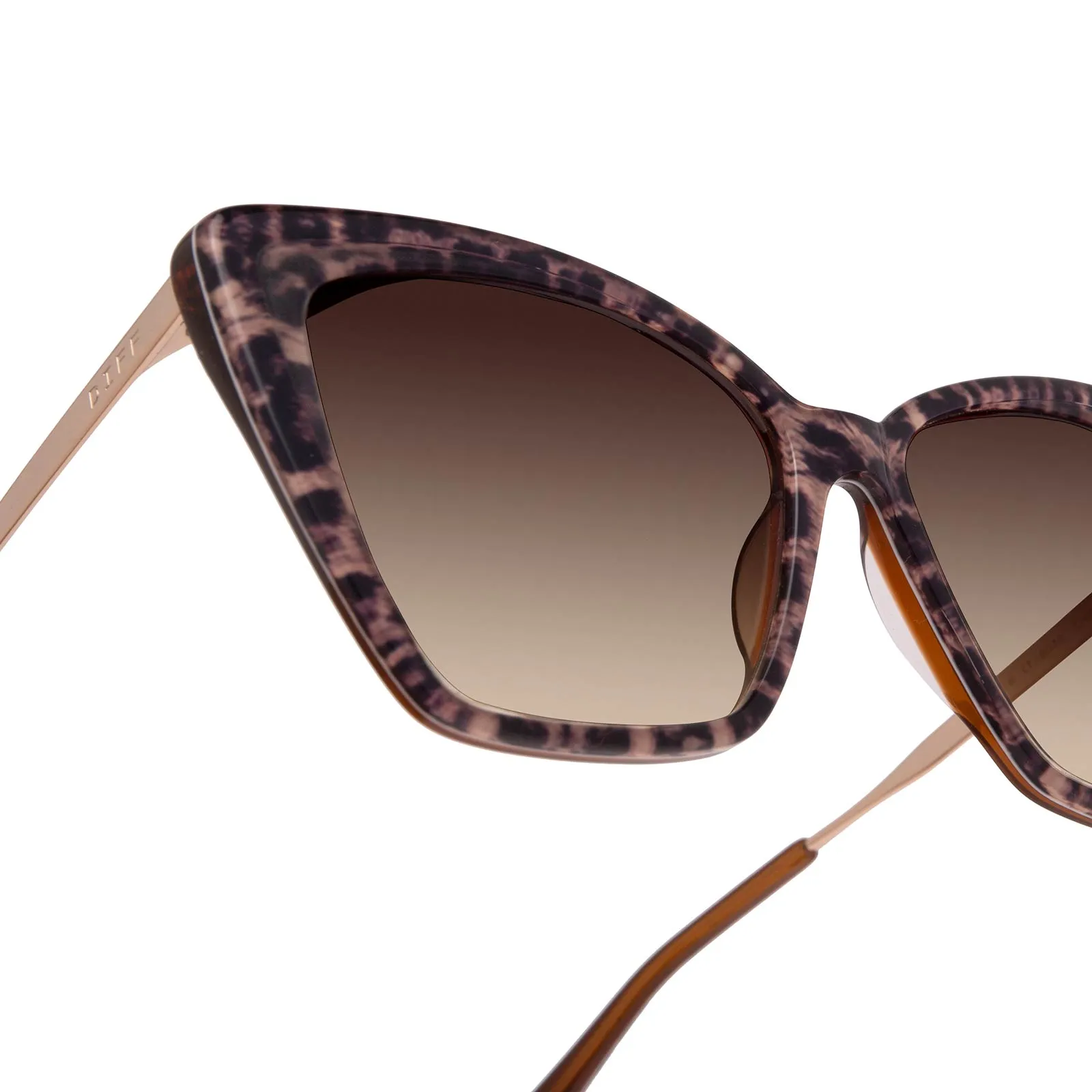 BECKY II - LEOPARD TORTOISE   BROWN GRADIENT SUNGLASSES