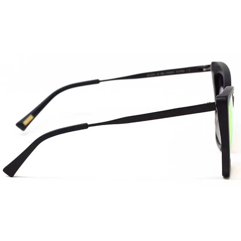 BECKY II - MATTE BLACK   PINK MIRROR POLARIZED SUNGLASSES