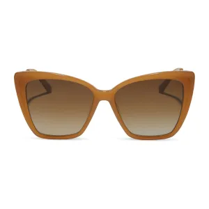 BECKY II - SALTED CARAMEL   BROWN GRADIENT   POLARIZED SUNGLASSES