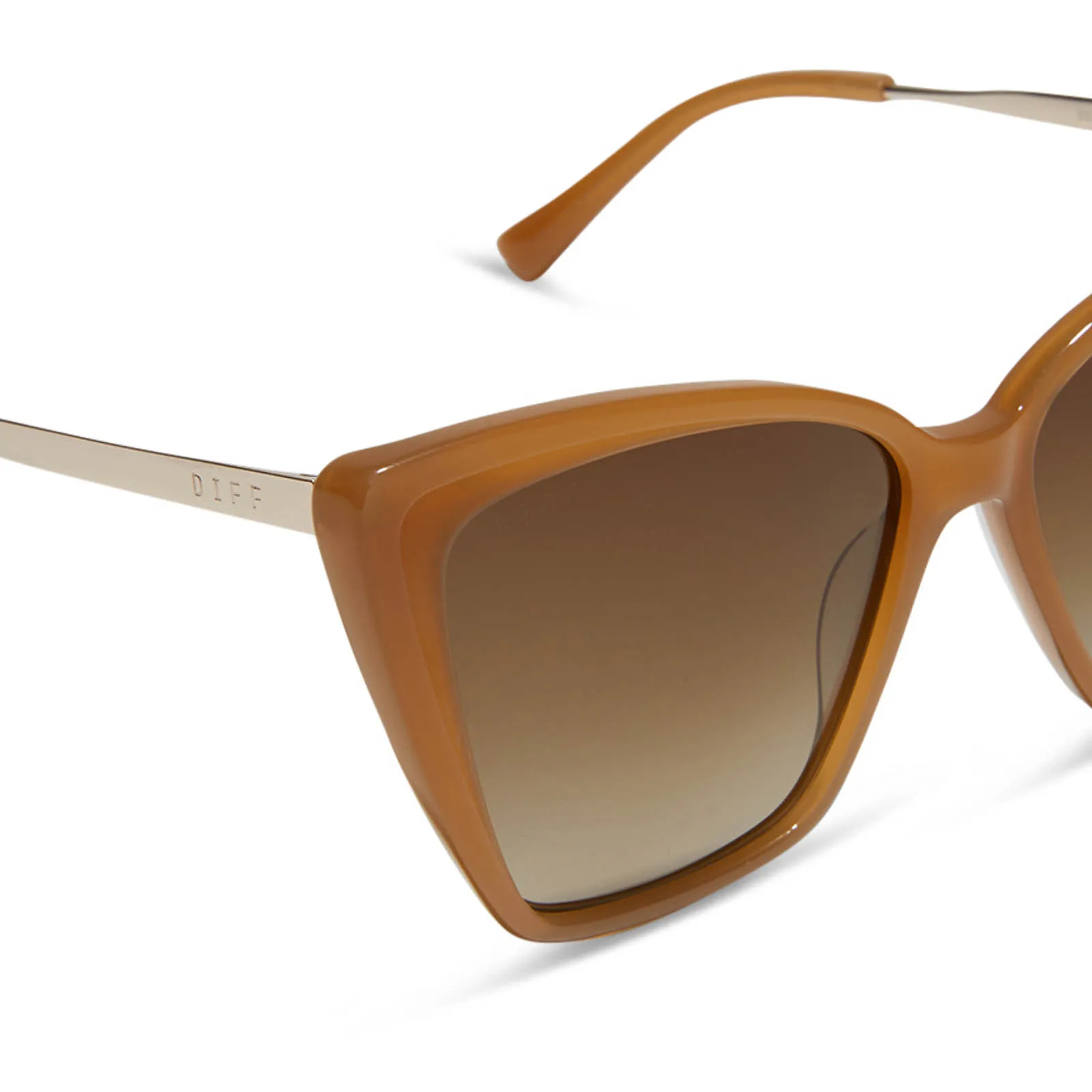 BECKY II - SALTED CARAMEL   BROWN GRADIENT   POLARIZED SUNGLASSES