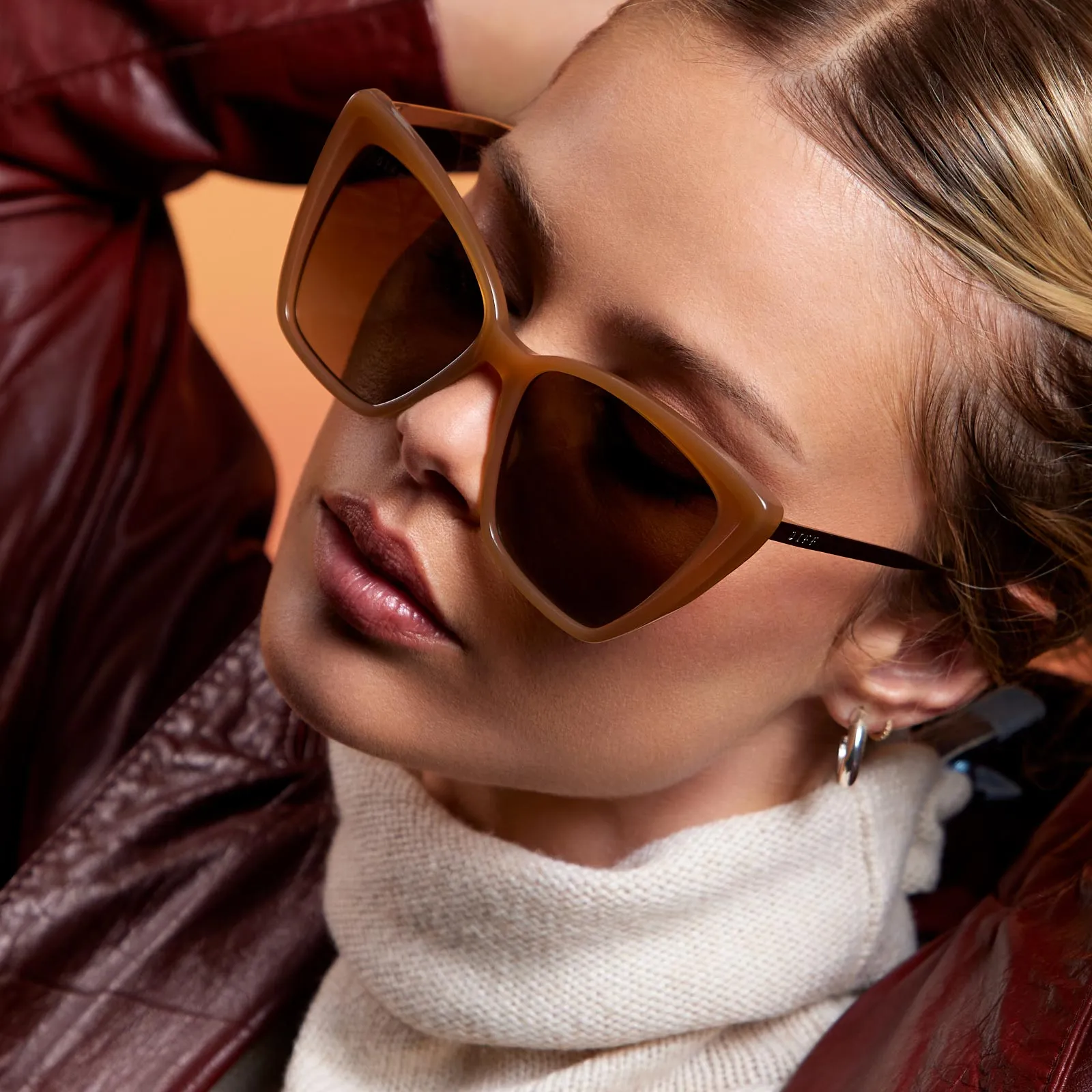 BECKY II - SALTED CARAMEL   BROWN GRADIENT   POLARIZED SUNGLASSES