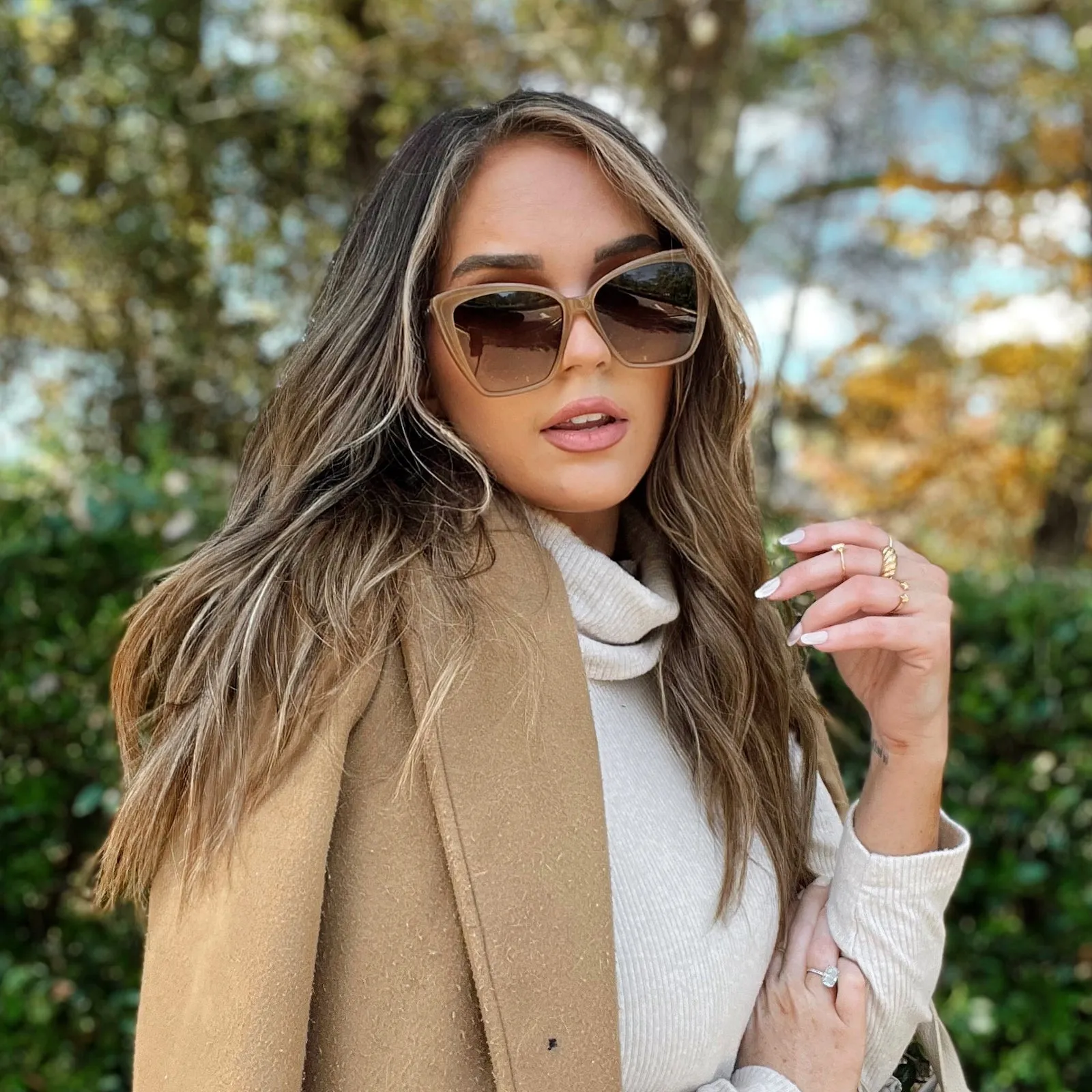BECKY II - SALTED CARAMEL   BROWN GRADIENT   POLARIZED SUNGLASSES