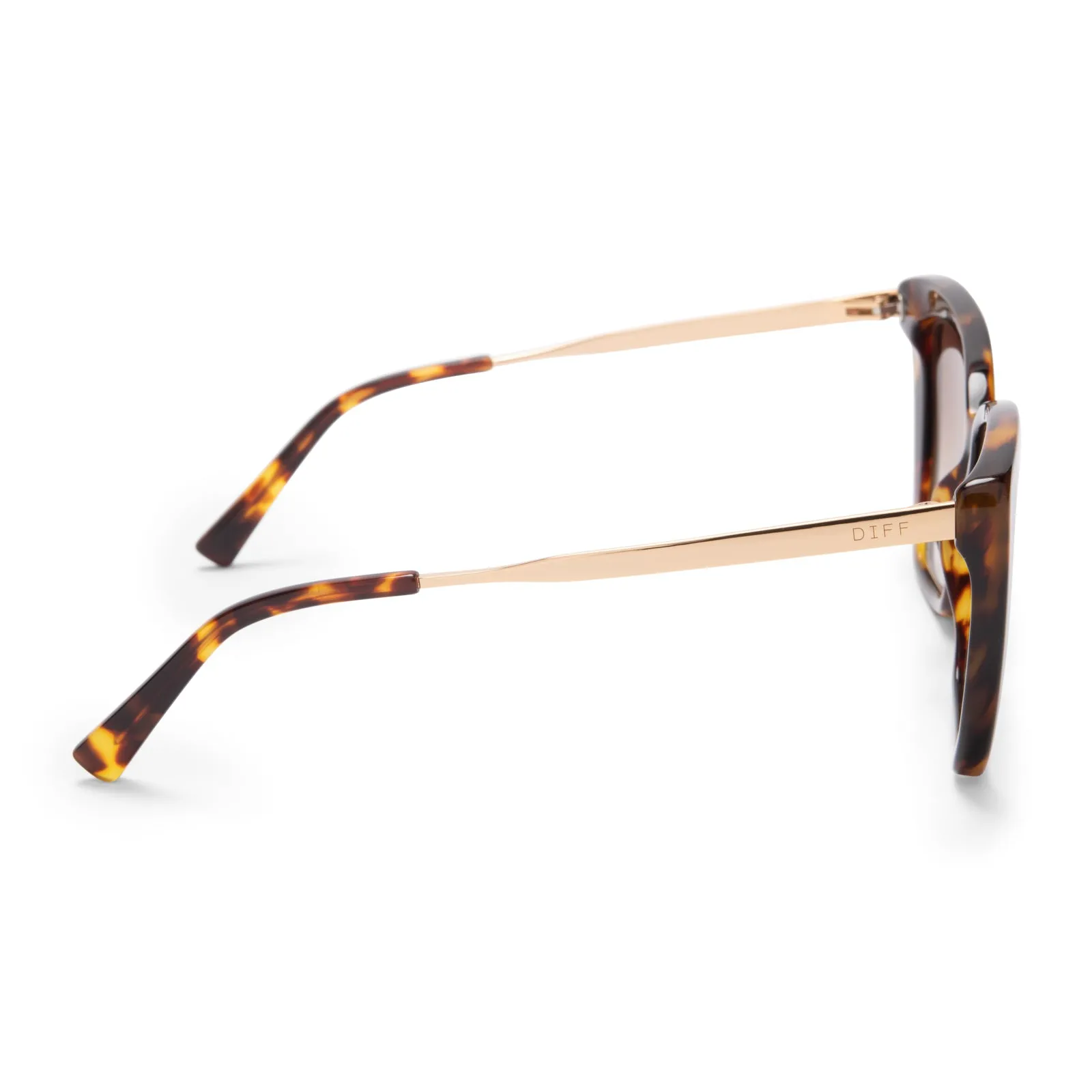 BECKY IV - AMBER TORTOISE   BROWN GRADIENT POLARIZED SUNGLASSES