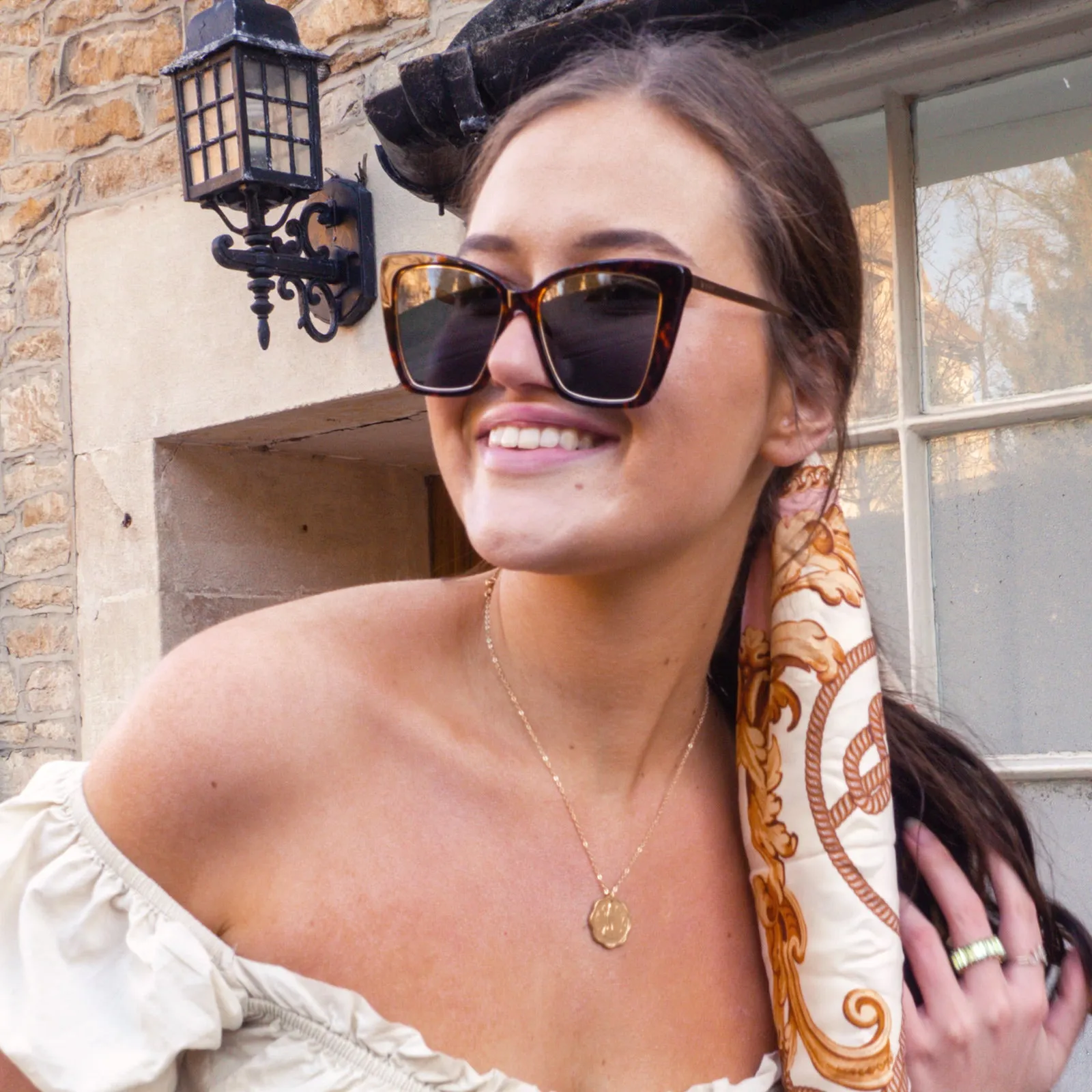 BECKY IV - AMBER TORTOISE   BROWN GRADIENT POLARIZED SUNGLASSES