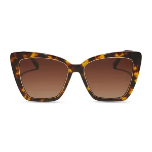 BECKY IV - AMBER TORTOISE   BROWN GRADIENT POLARIZED SUNGLASSES
