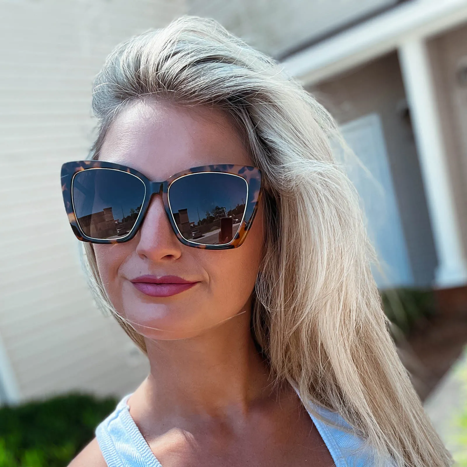 BECKY IV - AMBER TORTOISE   BROWN GRADIENT POLARIZED SUNGLASSES