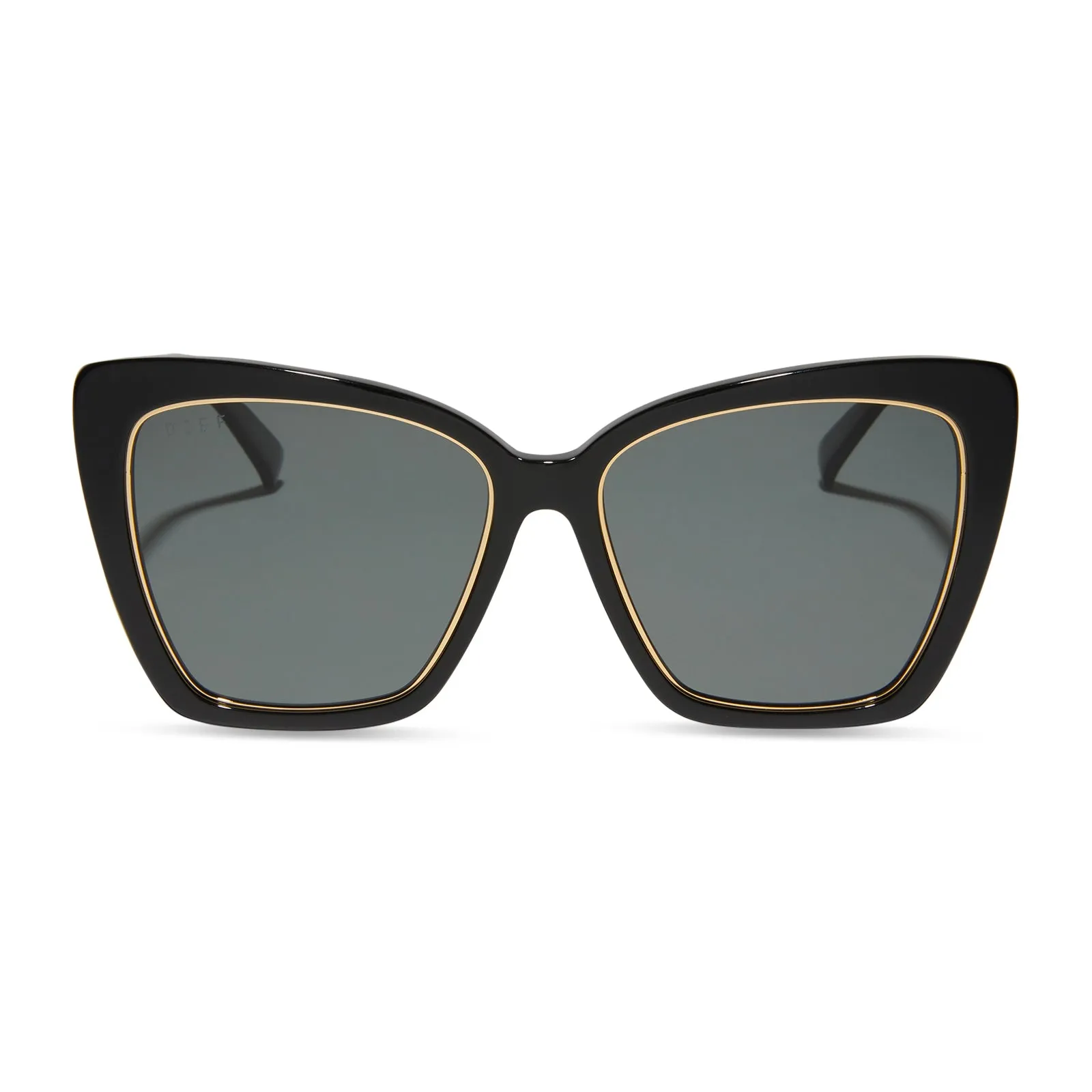 BECKY IV - BLACK   GREY POLARIZED SUNGLASSES