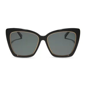 BECKY IV - BLACK   GREY POLARIZED SUNGLASSES