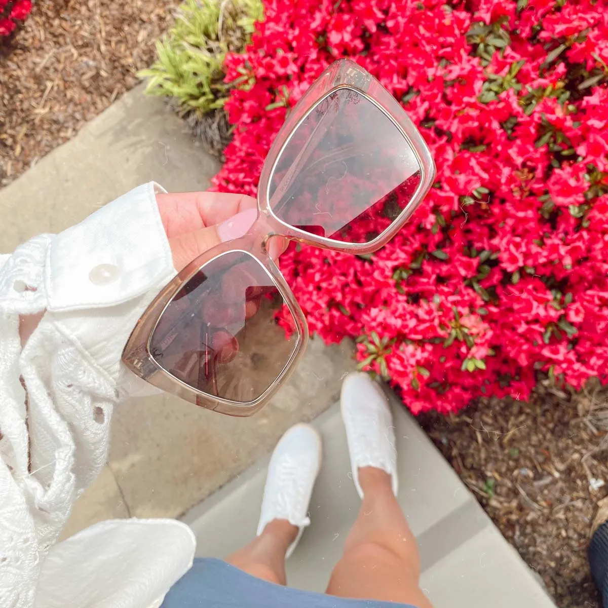 BECKY IV - VINTAGE CRYSTAL   BROWN GRADIENT SUNGLASSES