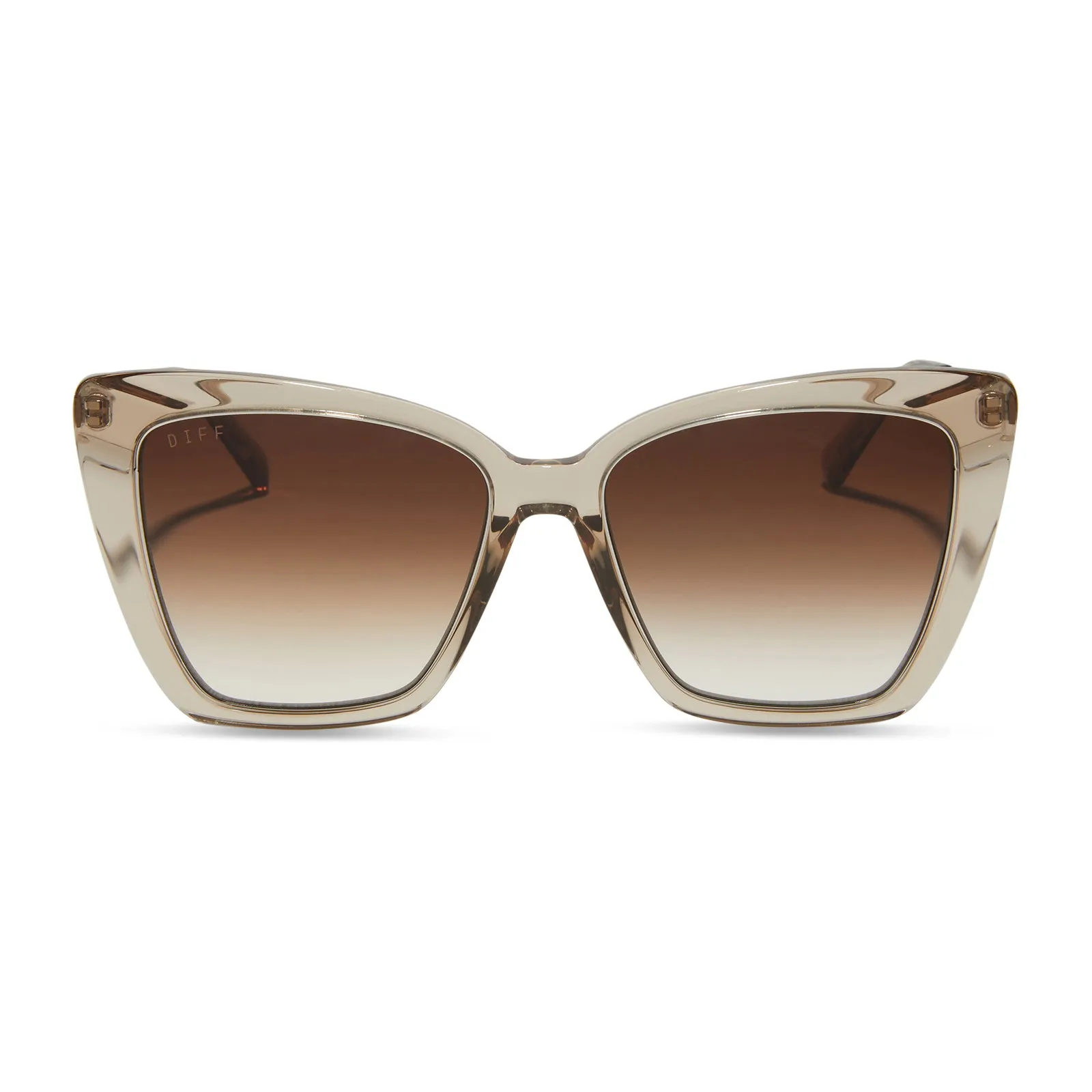 BECKY IV - VINTAGE CRYSTAL   BROWN GRADIENT SUNGLASSES