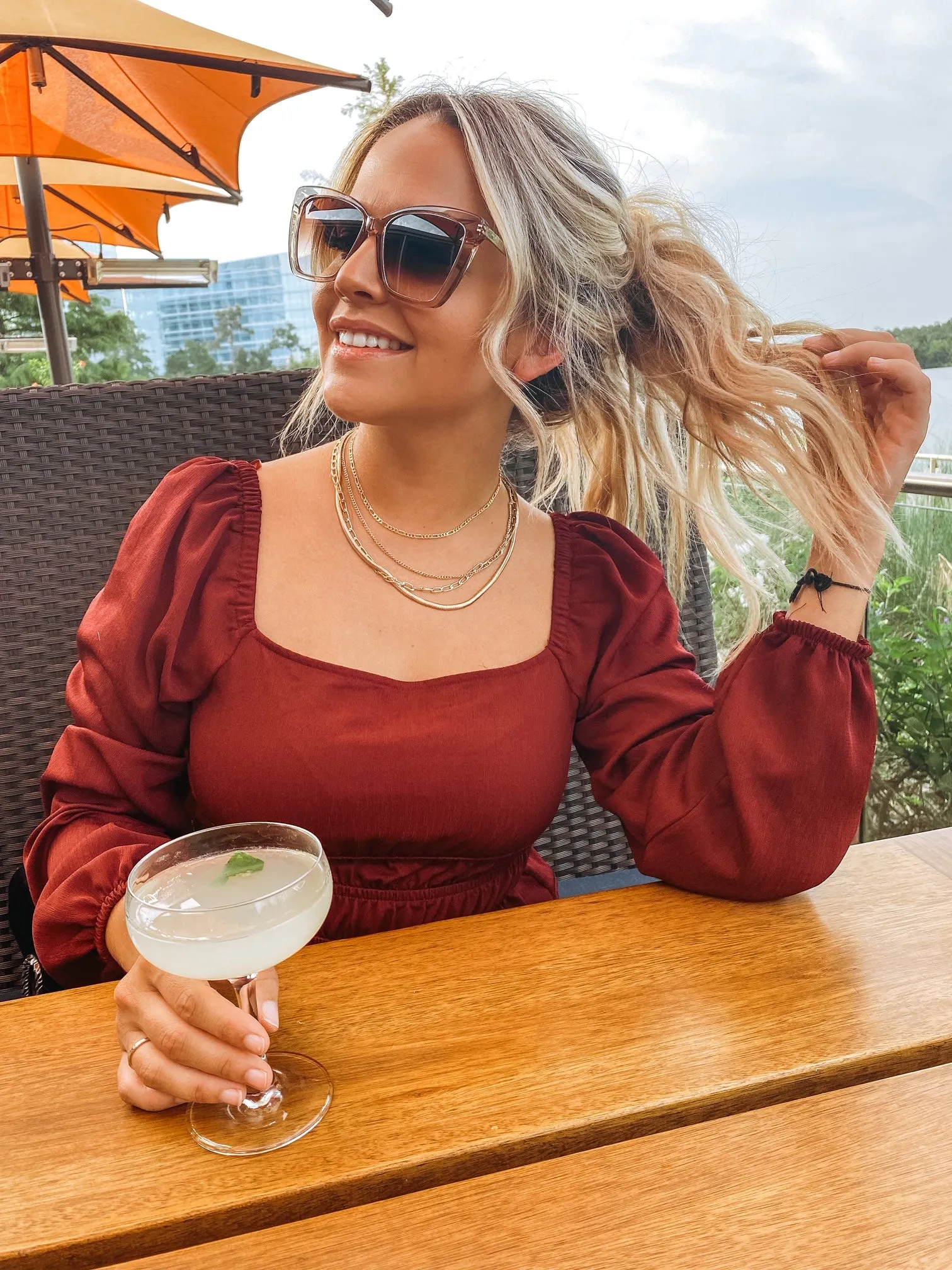BECKY IV - VINTAGE CRYSTAL   BROWN GRADIENT SUNGLASSES