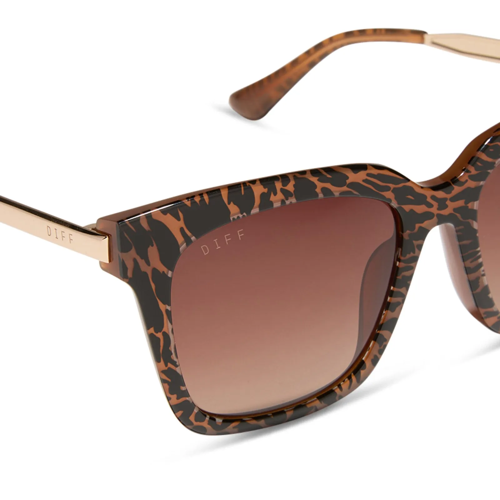 BELLA - ANIMAL   BROWN GRADIENT SUNGLASSES