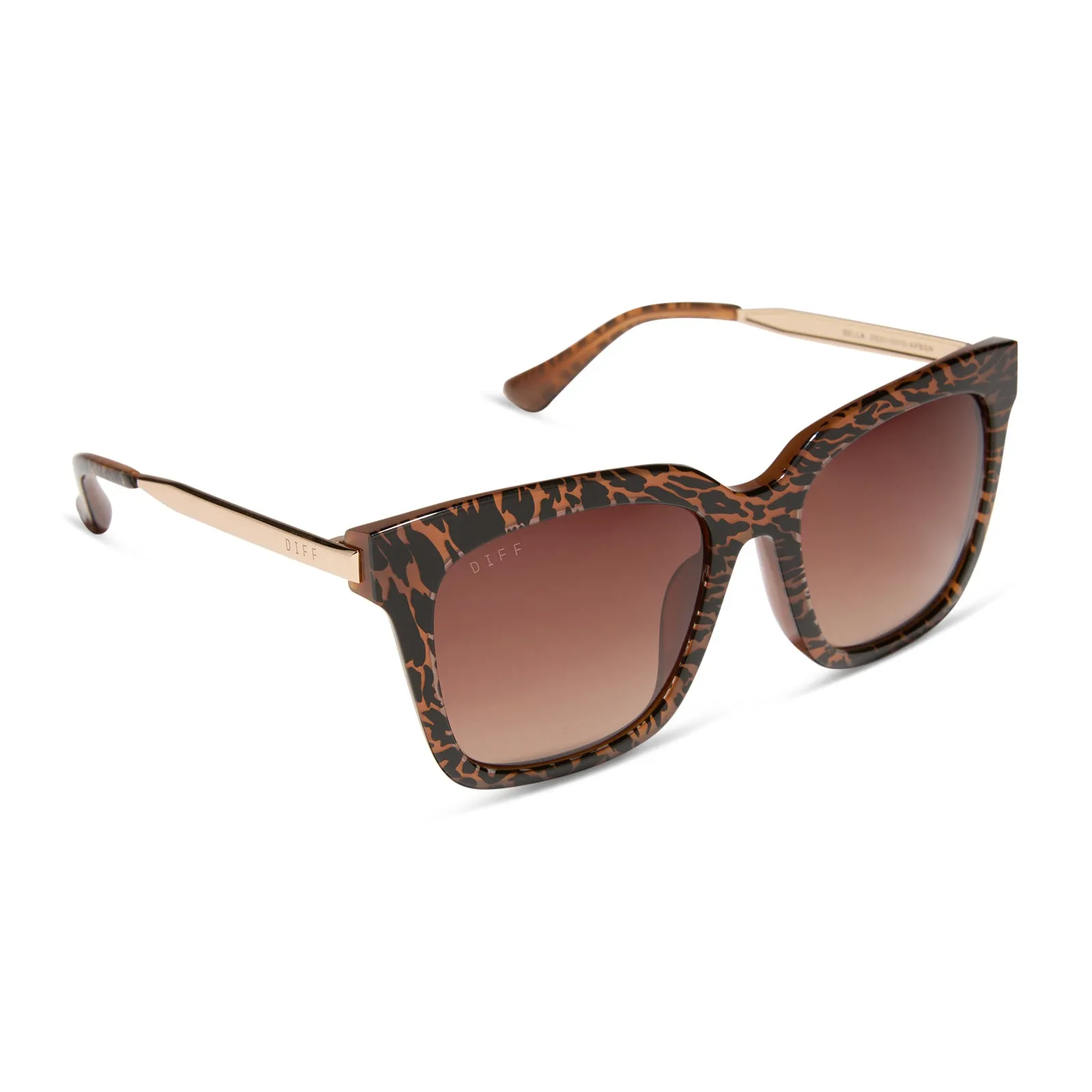 BELLA - ANIMAL   BROWN GRADIENT SUNGLASSES