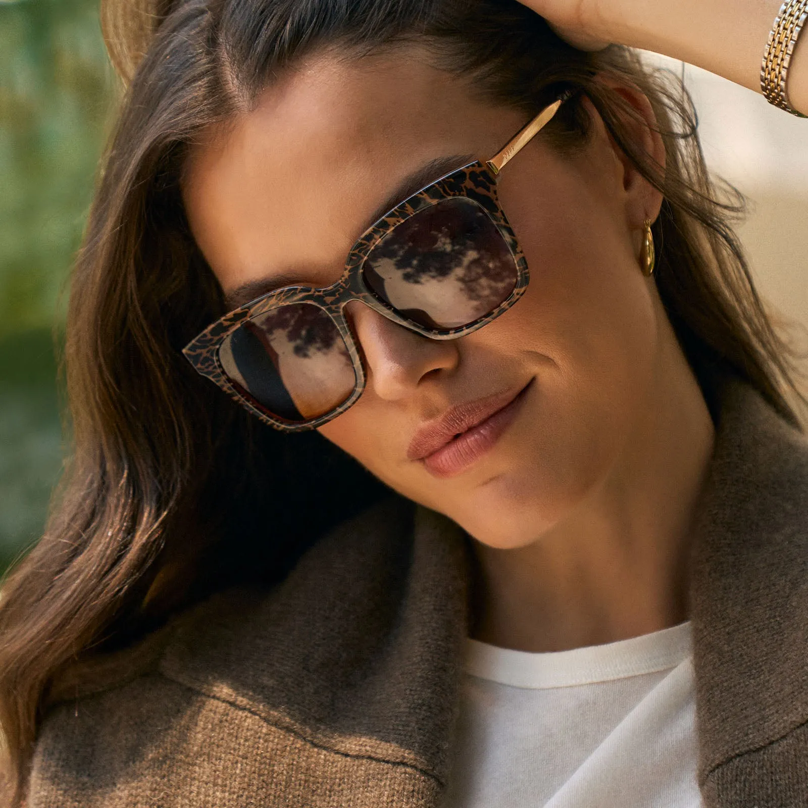BELLA - ANIMAL   BROWN GRADIENT SUNGLASSES