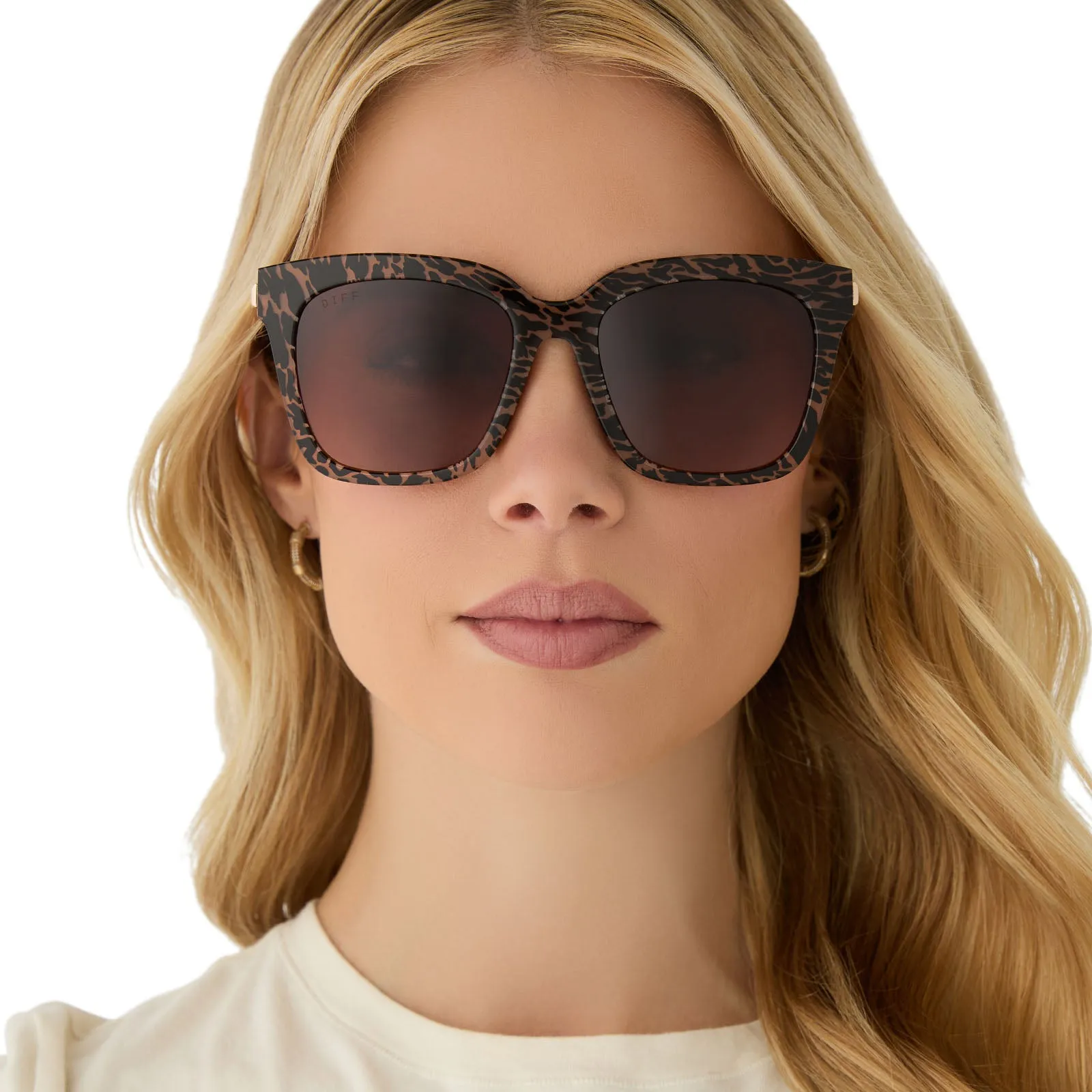 BELLA - ANIMAL   BROWN GRADIENT SUNGLASSES