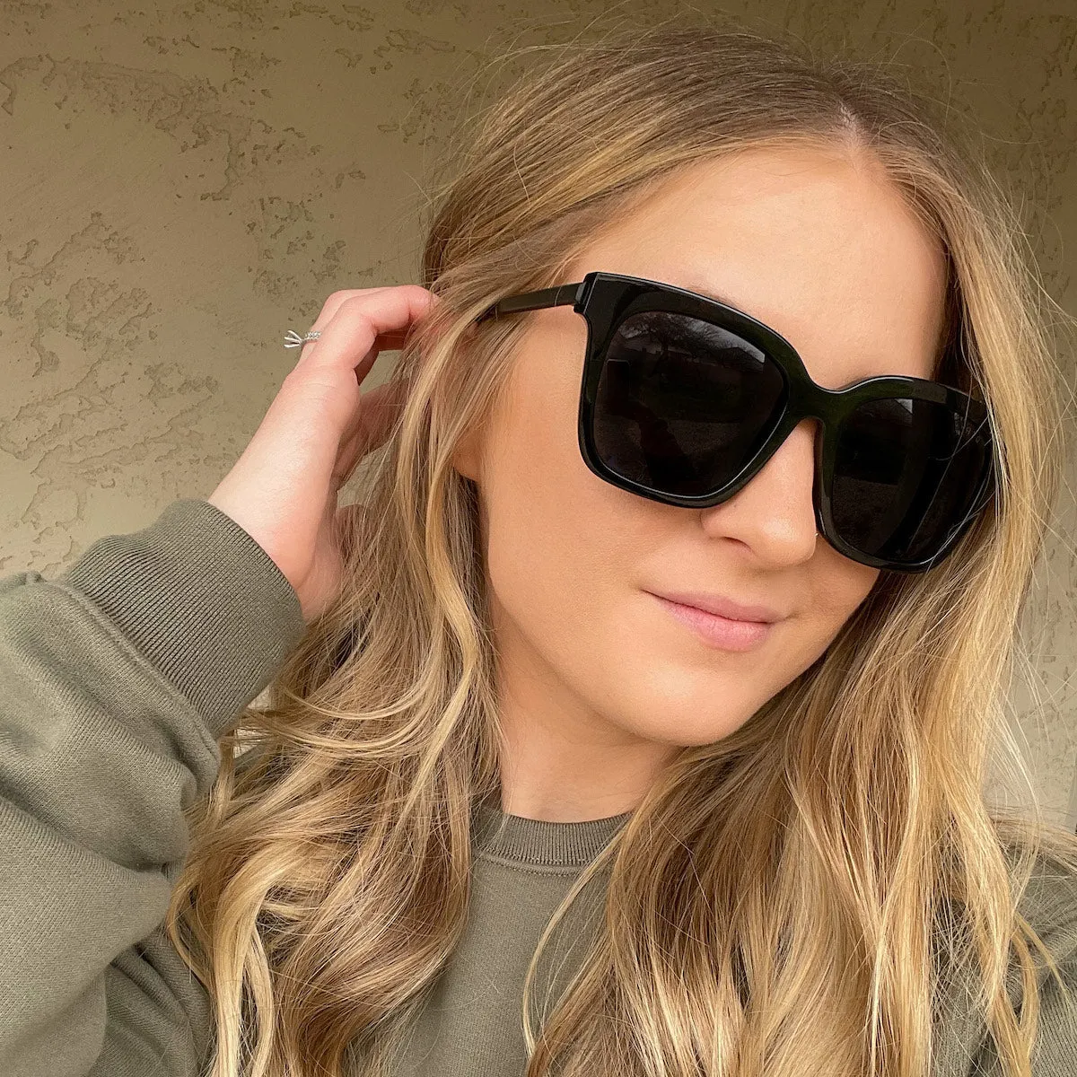 BELLA - BLACK   GREY   POLARIZED SUNGLASSES