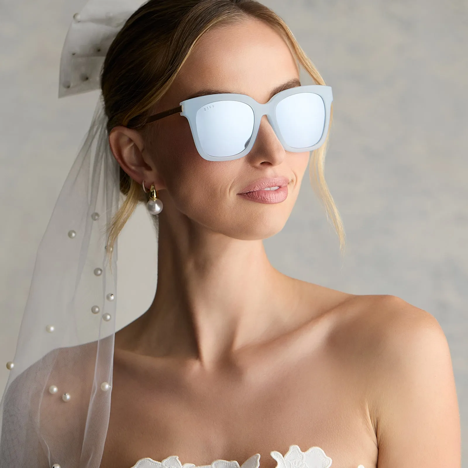 BELLA - BLUE DUST   BLUE GRADIENT FLASH SUNGLASSES