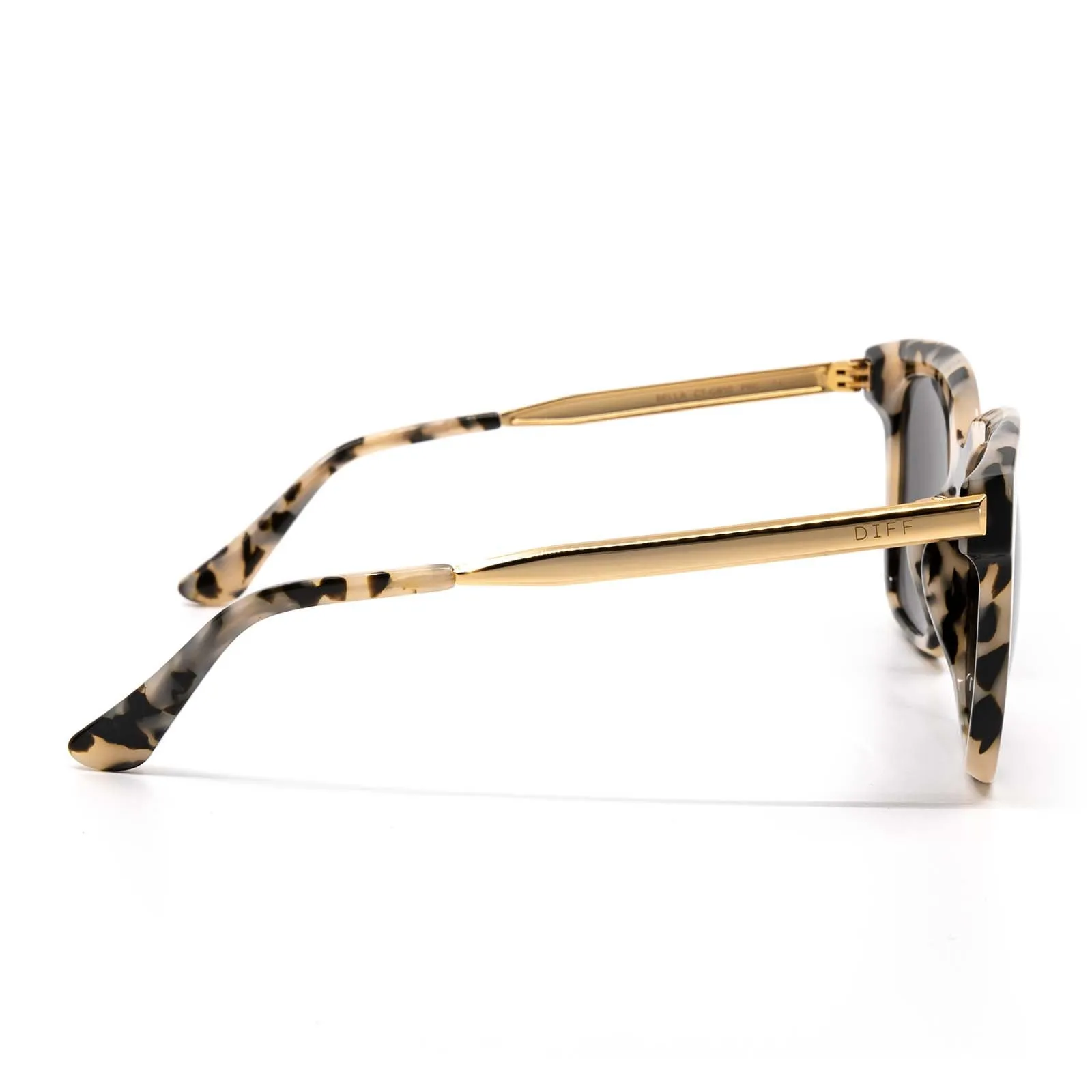BELLA - CREAM TORTOISE   GREY SUNGLASSES
