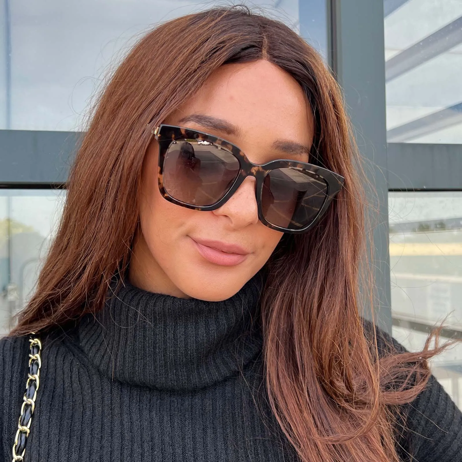 BELLA - ESPRESSO TORTOISE   GREY GRADIENT   POLARIZED SUNGLASSES