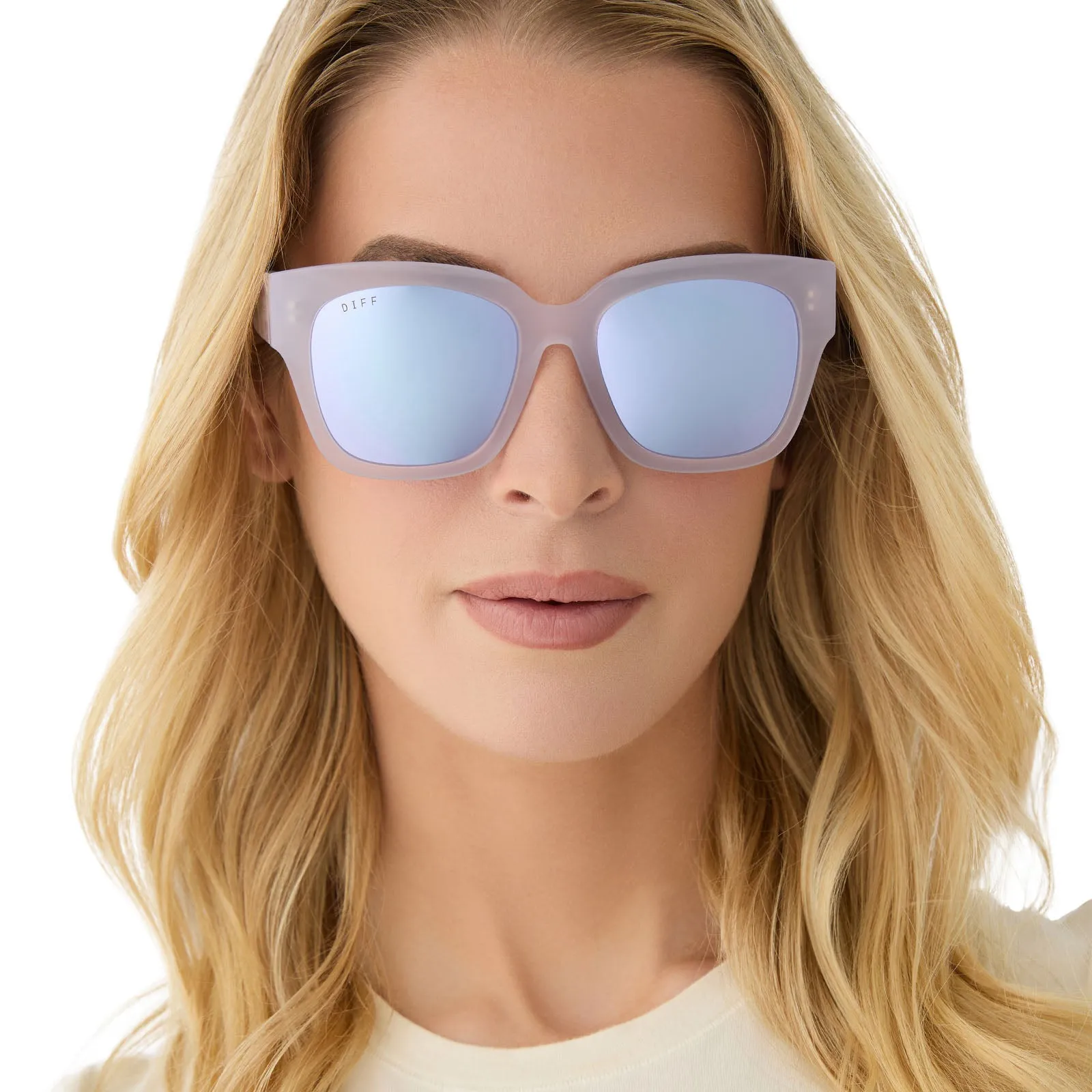 BELLA II - THISTLE   LAVENDER MIRROR SUNGLASSES
