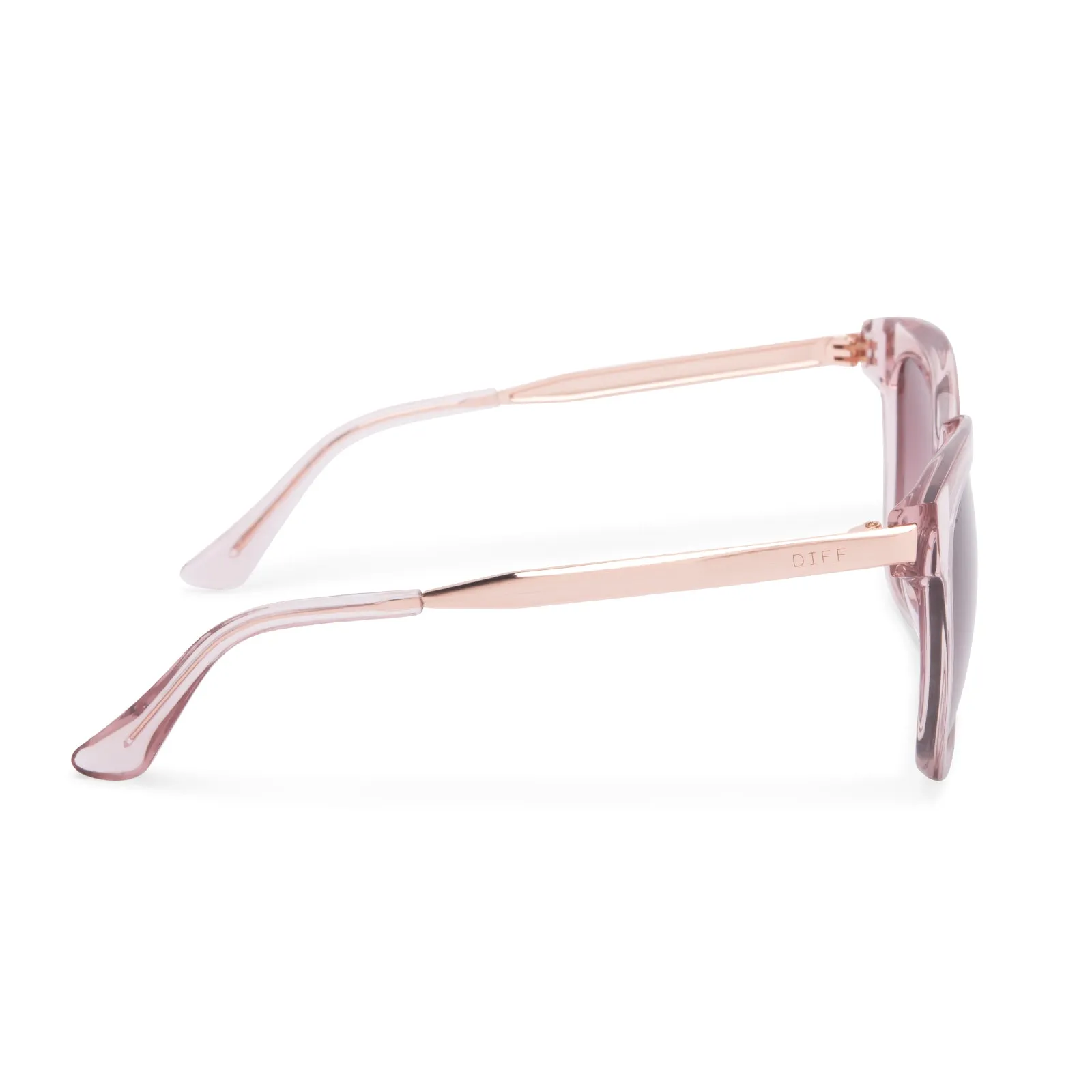 BELLA - LIGHT PINK CRYSTAL   WINE GRADIENT SUNGLASSES