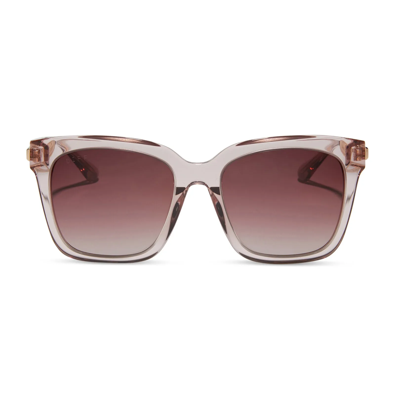 BELLA - LIGHT PINK CRYSTAL   WINE GRADIENT SUNGLASSES
