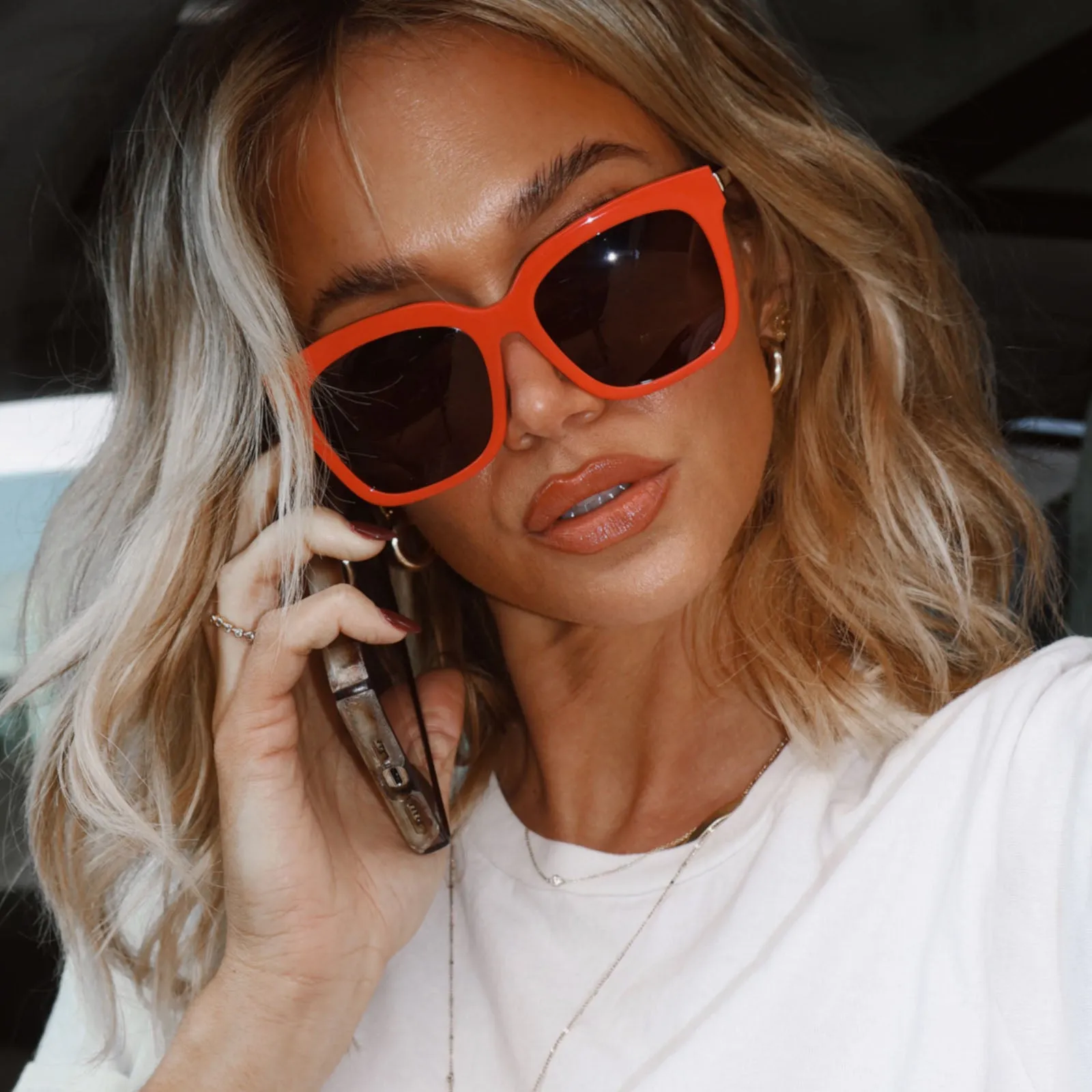 BELLA - SUNSET   GREY SUNGLASSES