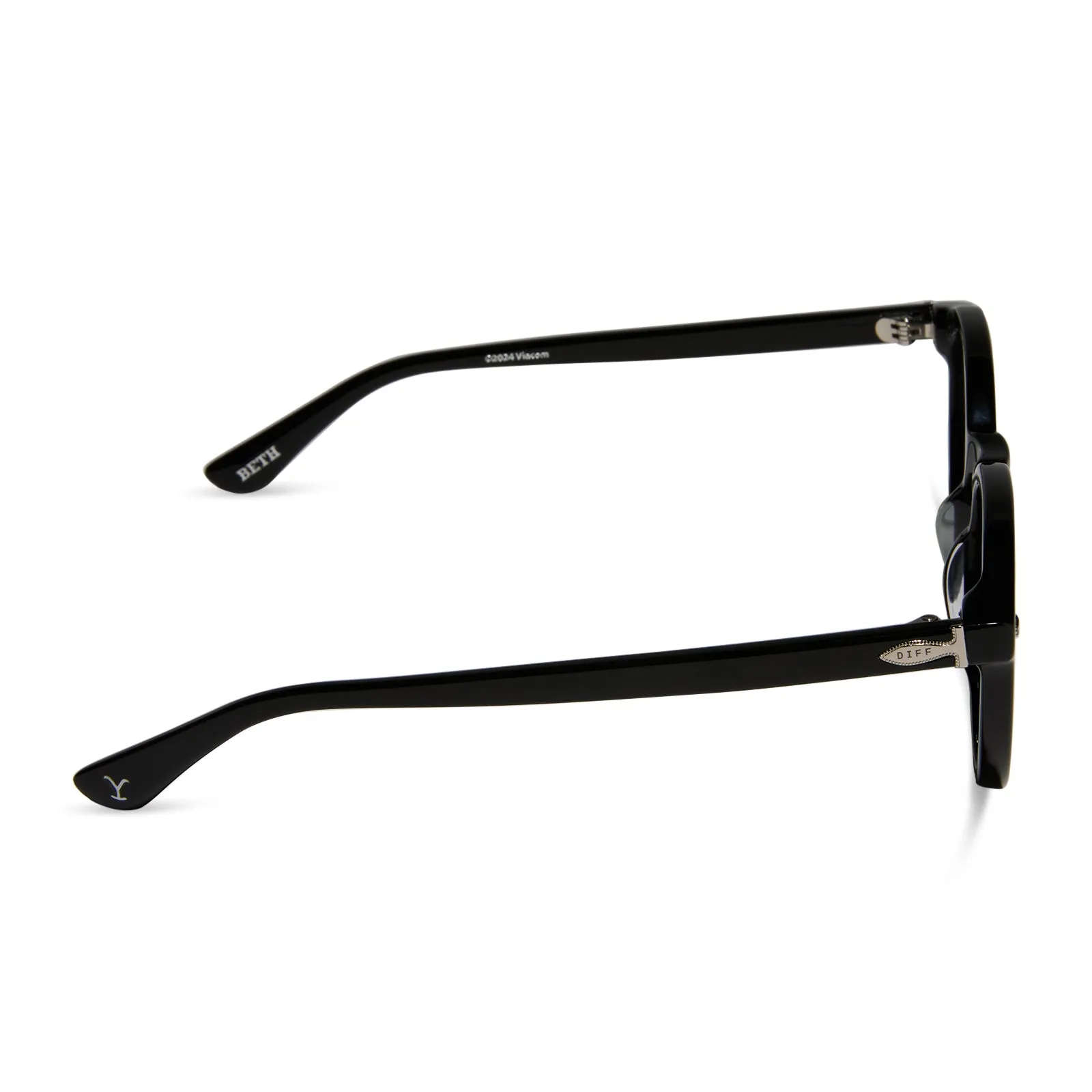 BETH - NIGHT SKY BLACK   SILVER W G15   POLARIZED SUNGLASSES