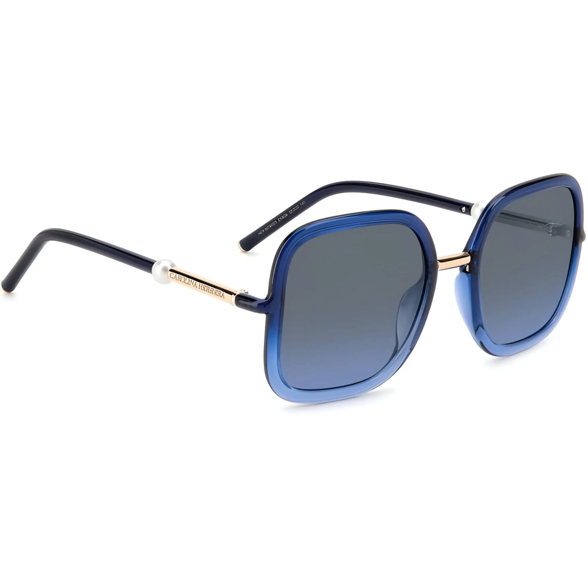 Carolina Herrera Women's Sunglasses - Blue Azure Full Rim Oversized | HER 0078/G 0ZX9