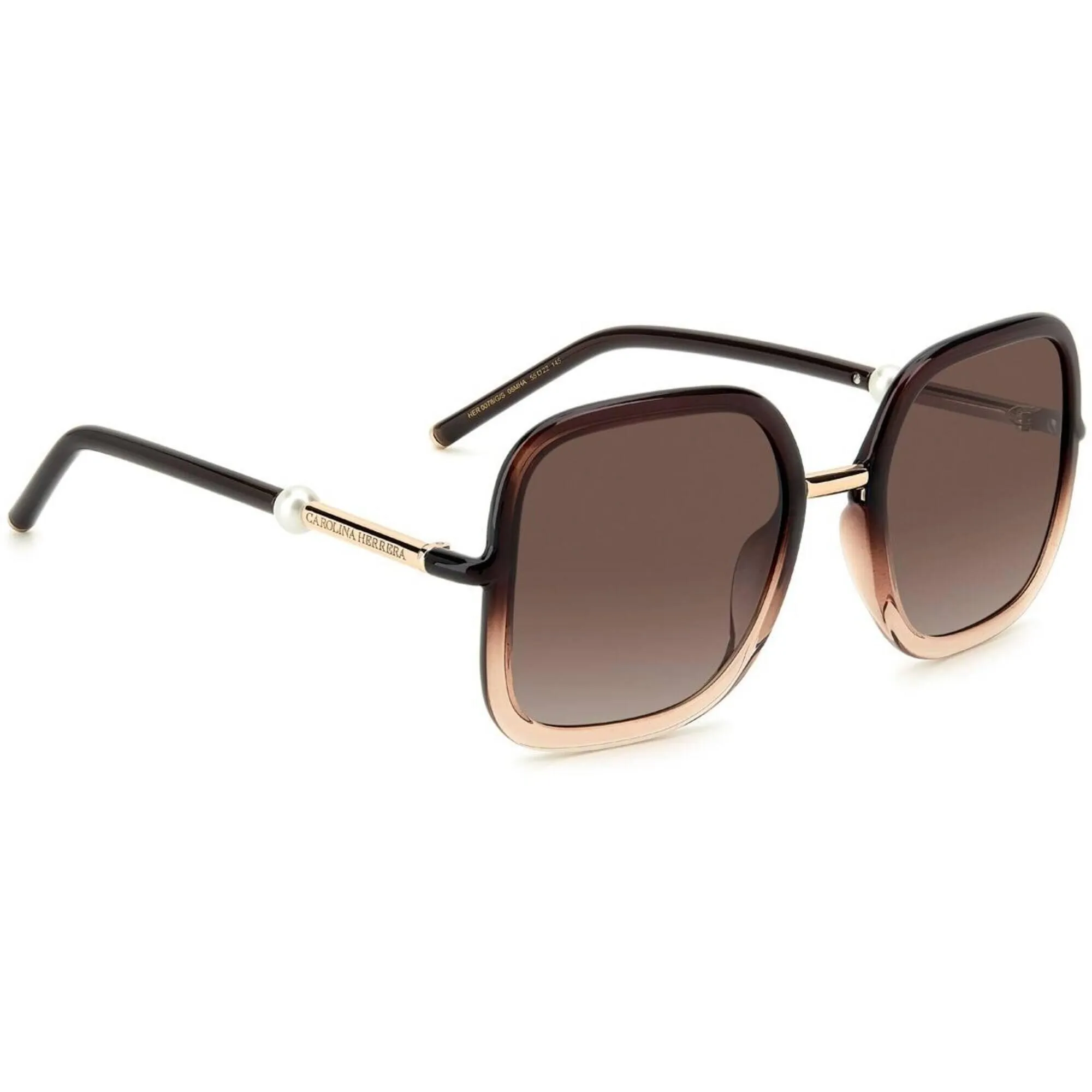 Carolina Herrera Women's Sunglasses - Brown Nude Full Rim Oversized | HER 0078/G 008M