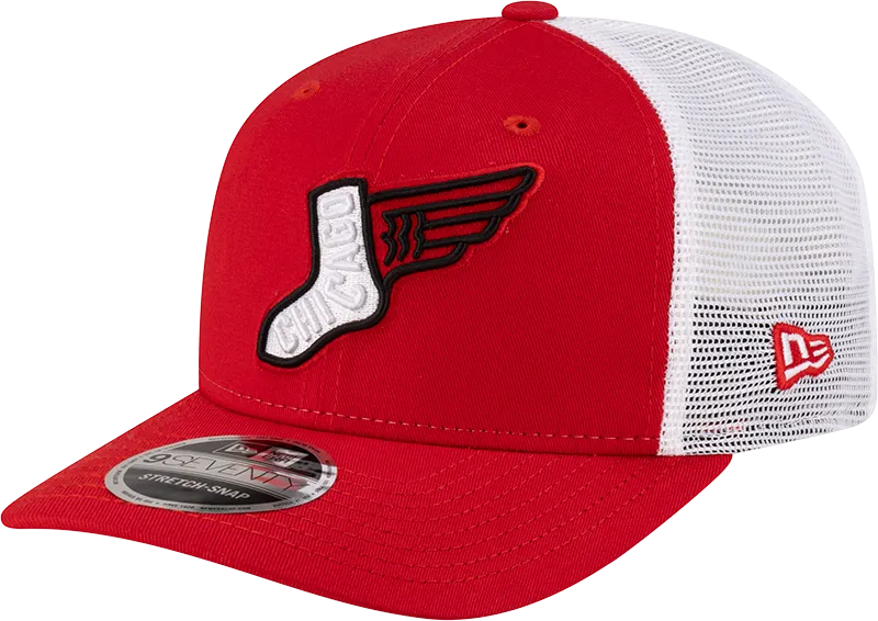 Chicago White Sox City Connect Red 9SEVENTY Trucker Adjustable Hat