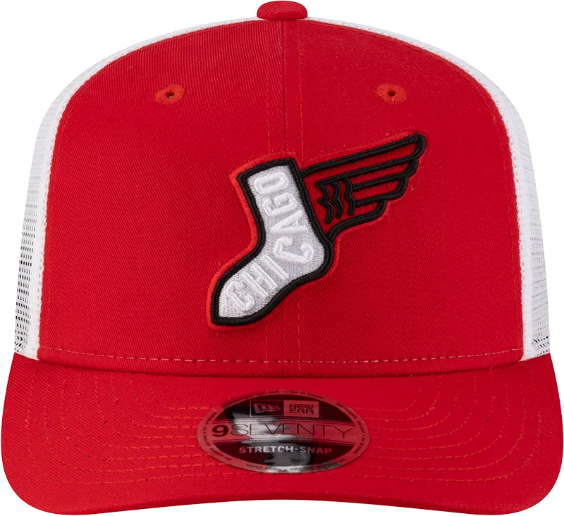 Chicago White Sox City Connect Red 9SEVENTY Trucker Adjustable Hat
