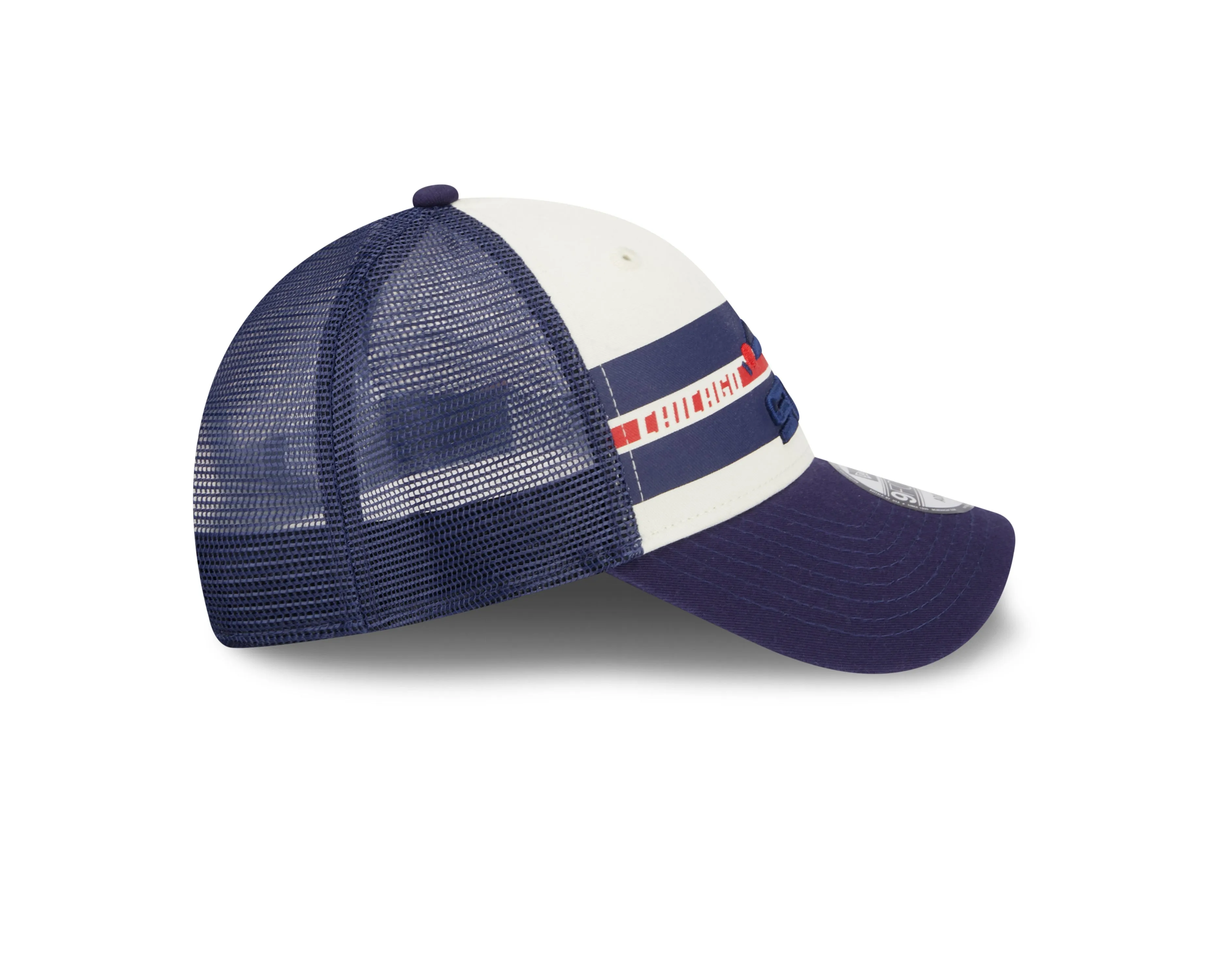 Chicago White Sox Cooperstown Collection Team Stripes New Era Trucker 9FORTY Adjustable Snapback Hat