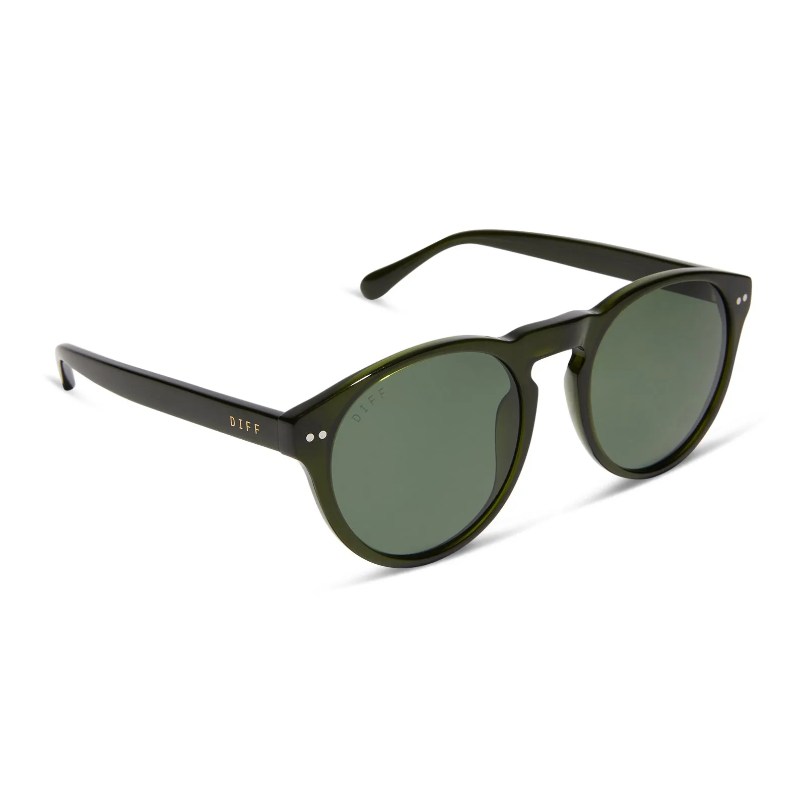 CODY XL - DARK OLIVE CRYSTAL   G15   POLARIZED SUNGLASSES