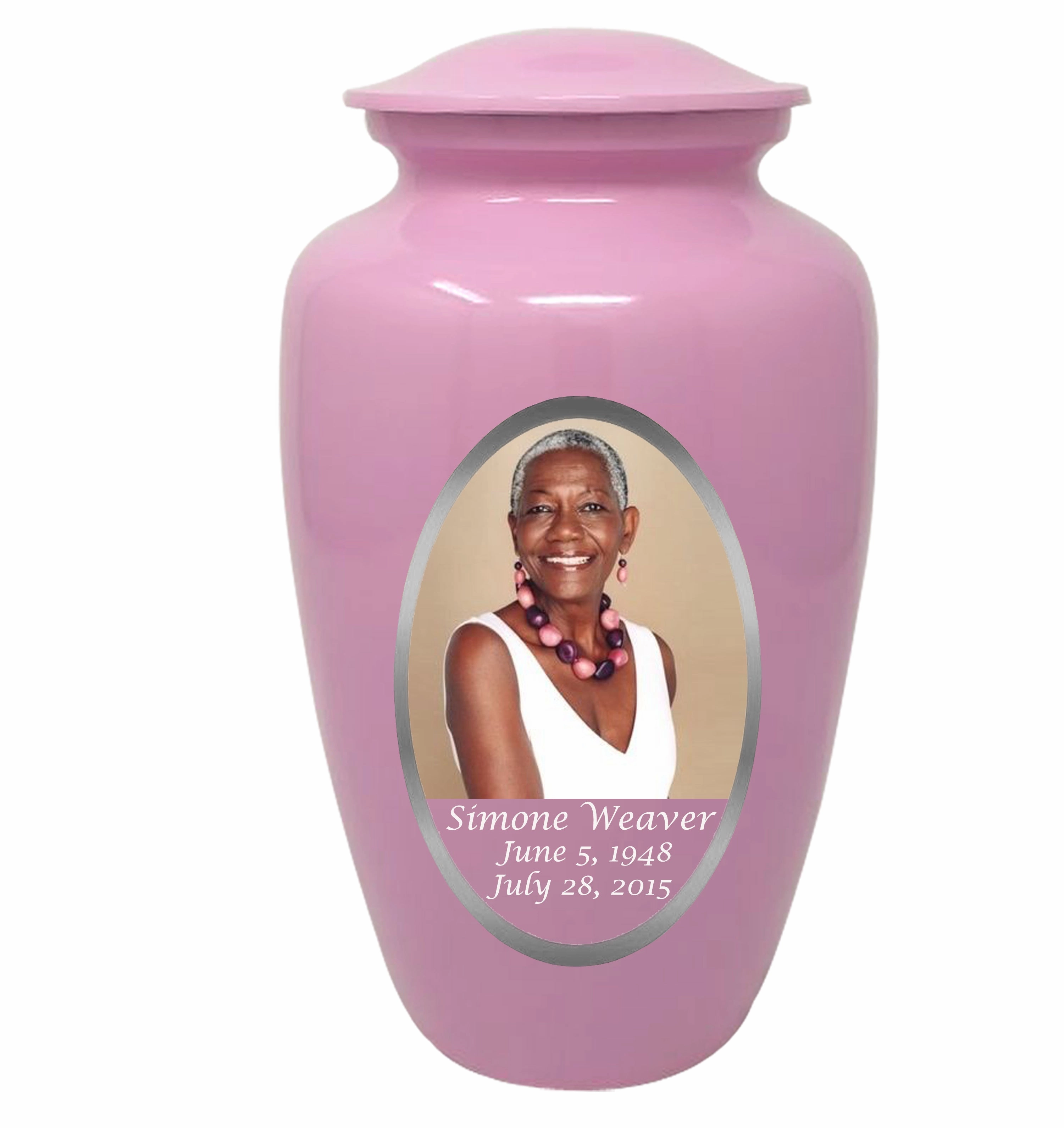 Custom Photo & Text Cremation Urn