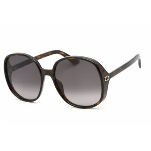 Dior Women's Sunglasses - Dark Havana Plastic Oversized Full Rim Frame | DDOLL R1U 52B