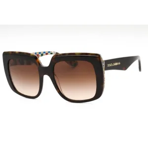 Dolce & Gabbana Women's Sunglasses - Dark Havana Plastic Oversized | 0DG4414 321713