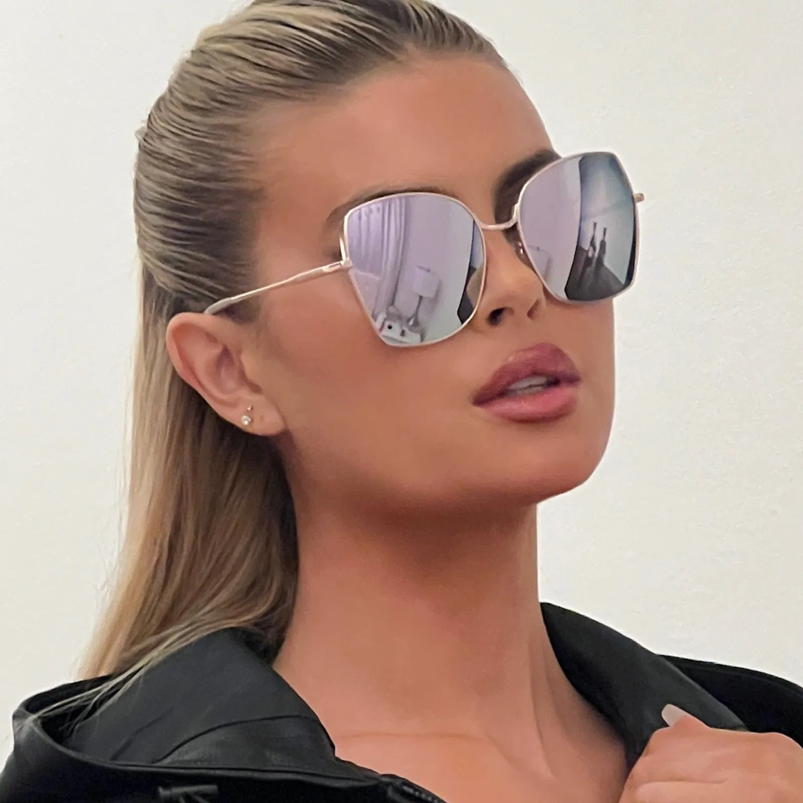 DONNA - CHAMPAGNE   CHERRY BLOSSOM MIRROR   POLARIZED SUNGLASSES