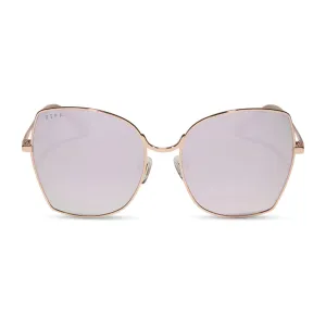 DONNA - CHAMPAGNE   CHERRY BLOSSOM MIRROR   POLARIZED SUNGLASSES